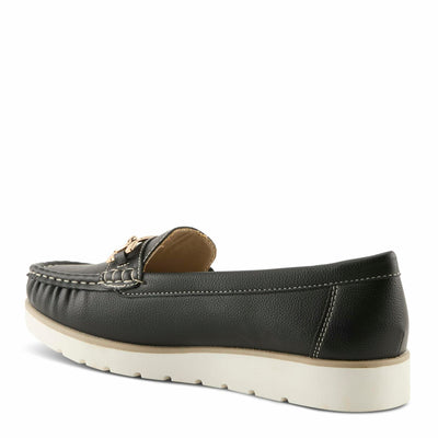 PATRIZIA Women's Azael Slip-On Loafers - Cushioned Footbed, Minimalist Faux Leather Design, Equestrian-Inspired Detail