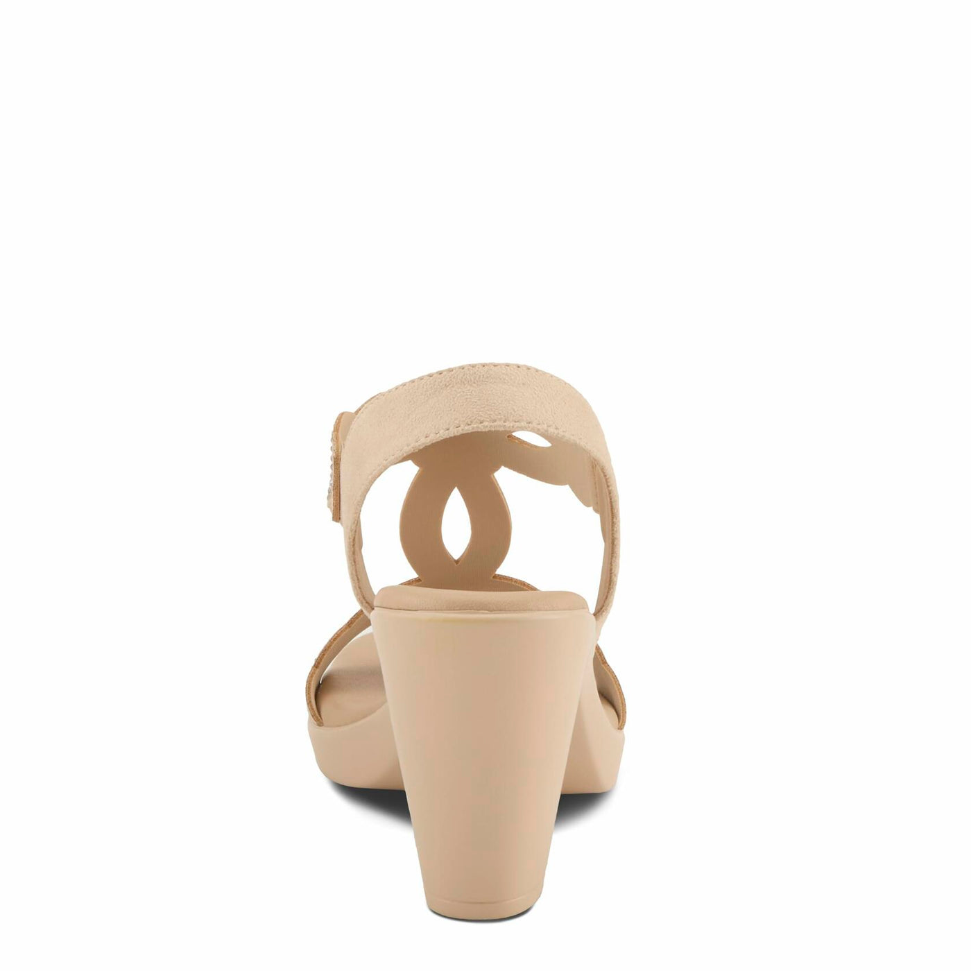 PATRIZIA Women's ILLARA Slip-On T-Strap Heels - Crystal Embellished, Elastic Goring, Cushioned Comfort