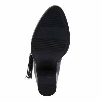 PATRIZIA Women's ALRK Heeled Booties with Fringe Tassels, Zipper Closure, and Western-Inspired Design Black EU 42 / US 10.5-11