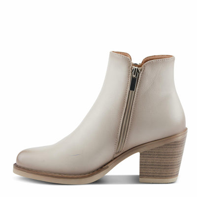PATRIZIA Women's ALRK Heeled Booties with Fringe Tassels, Zipper Closure, and Western-Inspired Design Bone EU 41 / US 9.5-10