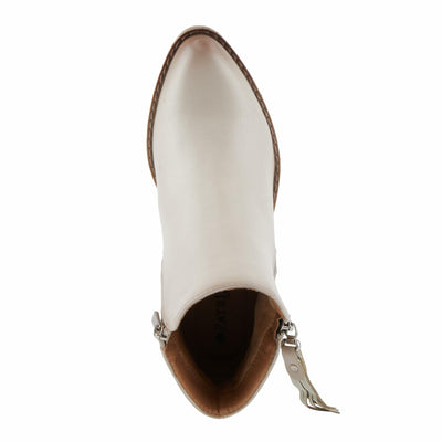 PATRIZIA Women's ALRK Heeled Booties with Fringe Tassels, Zipper Closure, and Western-Inspired Design Bone EU 42 / US 10.5-11
