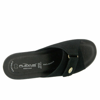 Flexus Women's KEA Slide Sandal, Black, 5