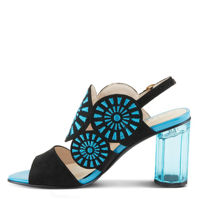 Azura Women's Embroidery Slingback Sandal Black Multi EU 41 / US 9.5-10