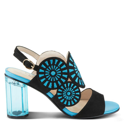 Azura Women's Embroidery Slingback Sandal Black Multi EU 41 / US 9.5-10