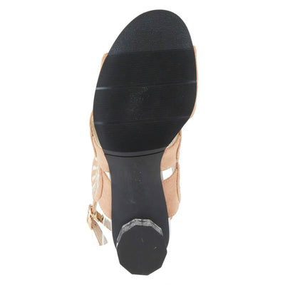 Azura Women's Embroidery Slingback Sandal Tan Multi EU 39 / US 8.5