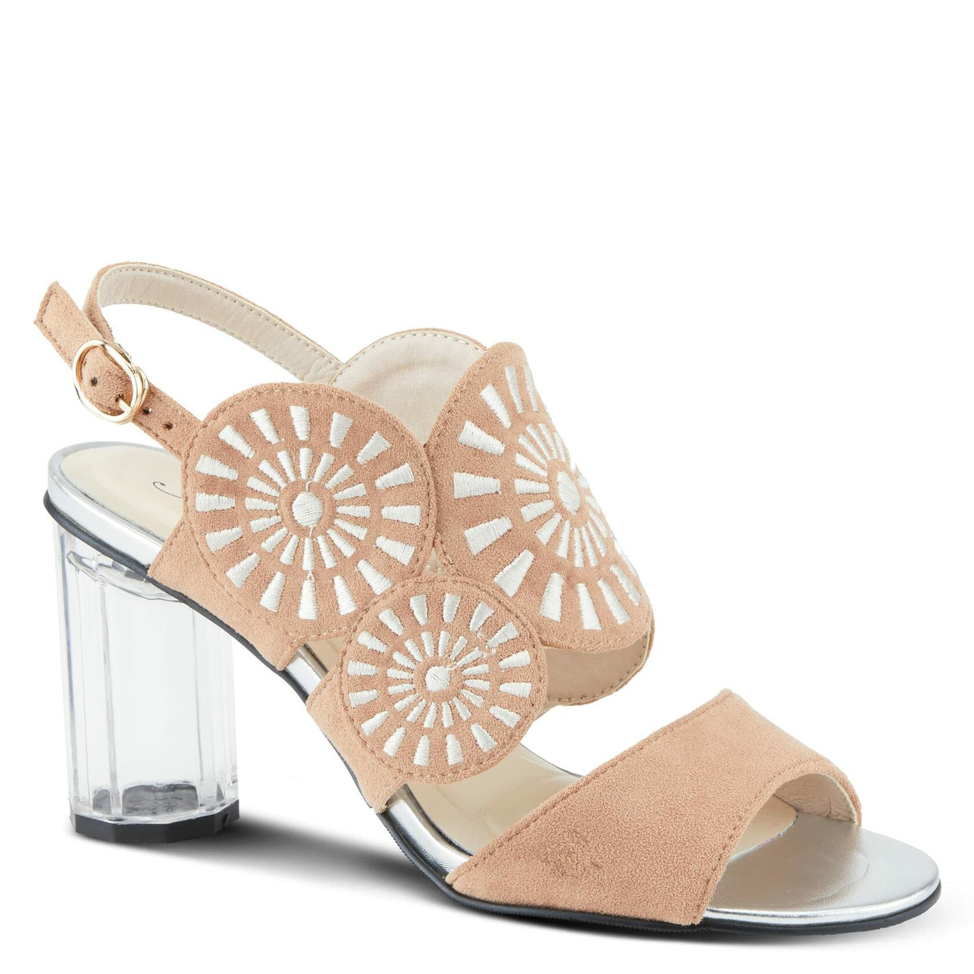 Azura Women's Embroidery Slingback Sandal Tan Multi EU 40 / US 9