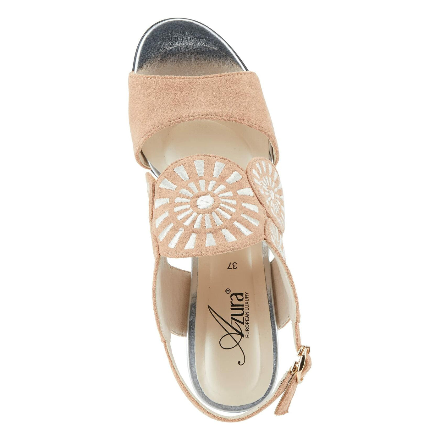 Azura Women's Embroidery Slingback Sandal Tan Multi EU 42 / US 10.5-11