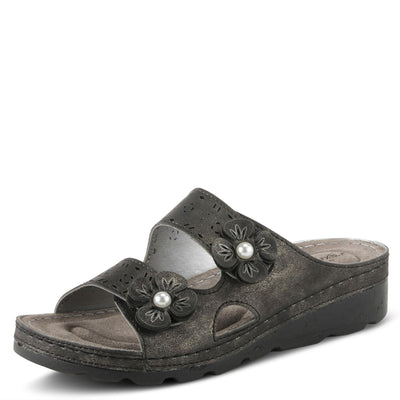 Flexus Women's Pamola Slingback Sandal Black EU 39 / US 8.5