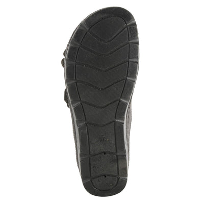 Flexus Women's Pamola Slingback Sandal Black EU 37 / US 6.5-7