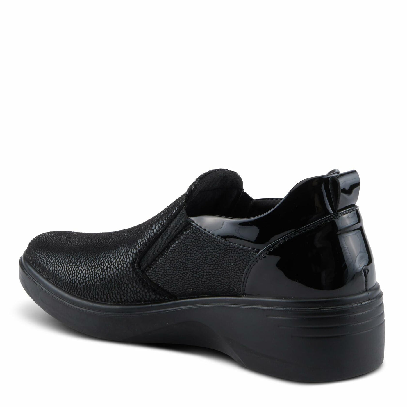 Flexus Women's WRENLY Slip-On Shoes with Faux Leather Upper, Comfortable Fit, and Rubber Outsole Black EU 41 / US 9.5-10