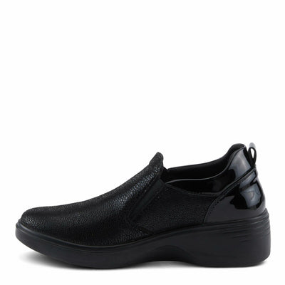 Flexus Women's WRENLY Slip-On Shoes with Faux Leather Upper, Comfortable Fit, and Rubber Outsole Black EU 41 / US 9.5-10