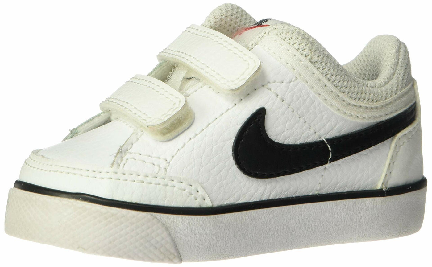 Nike Capri 3 Leather (TDV) 579949 014 White/Black Baby Shoes (8C)