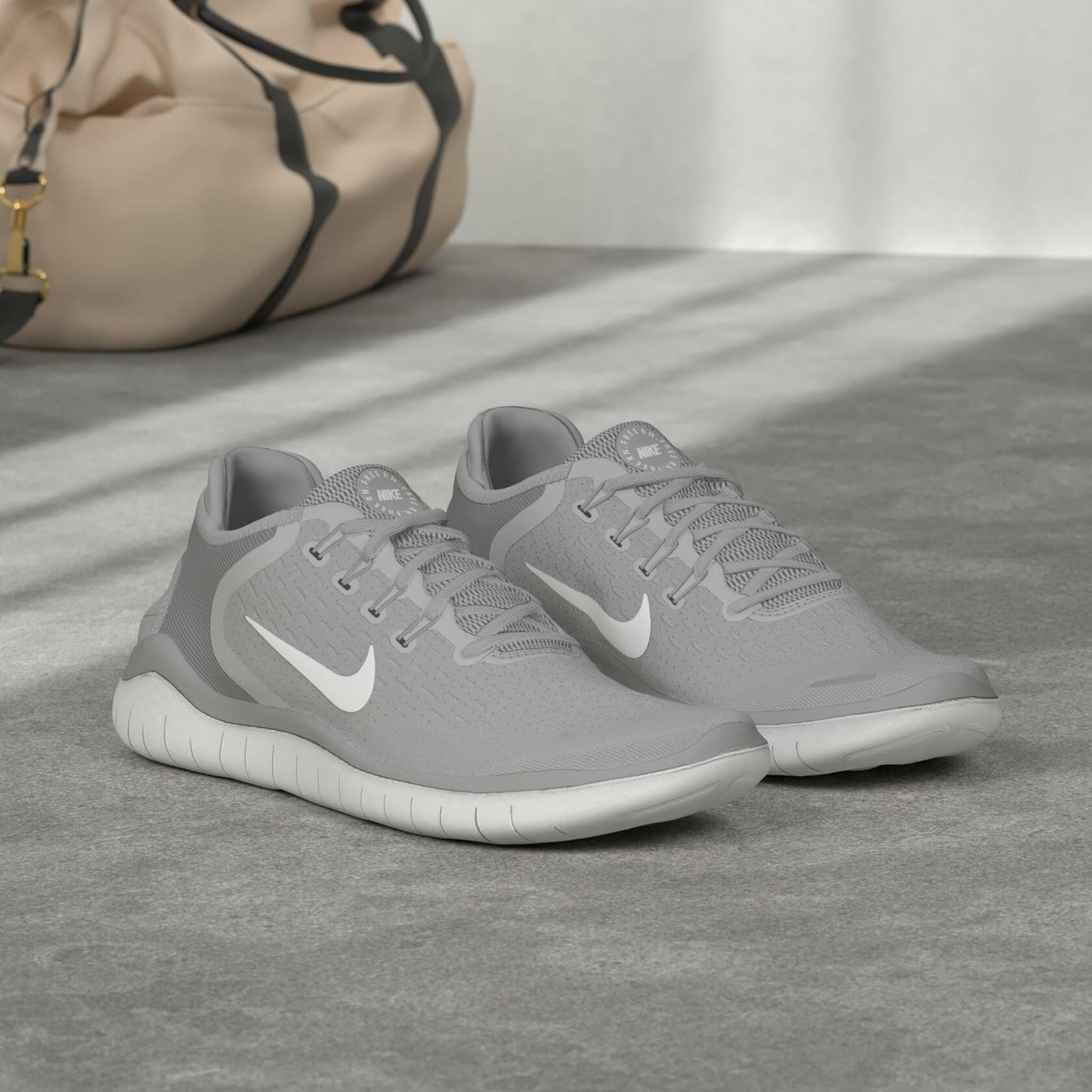 NIKE Men's Running Shoes, Grey Wolf Grey White White Volt 003, 9
