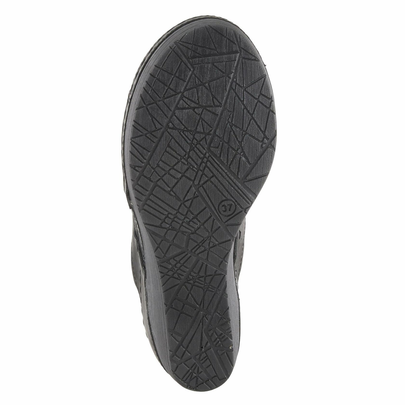 Flexus Women's Dreiser Slide Wedge Sandal Black EU 38 / US 7.5-8