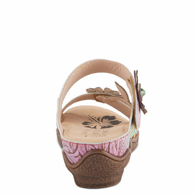 Spring Step L'Artiste Women's Aymee Slide Sandal Sky Blue Multi EU 35 / US 5