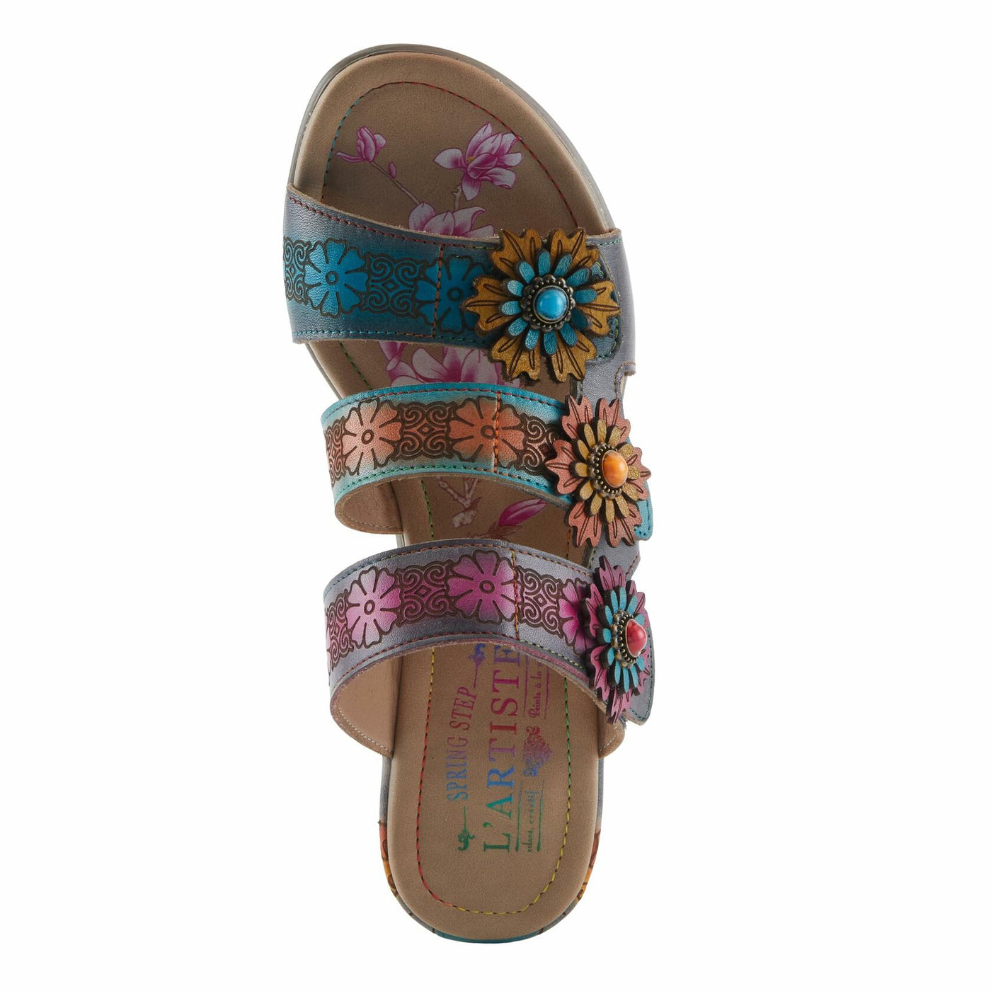 L'Artiste by Spring Step Women's Alexi Sandal, Grey Multi, 8.5
