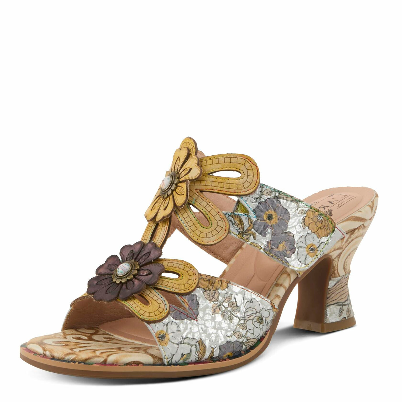 L'Artiste by Spring Step Women's Alania Sandal, Yellow Multi, 9