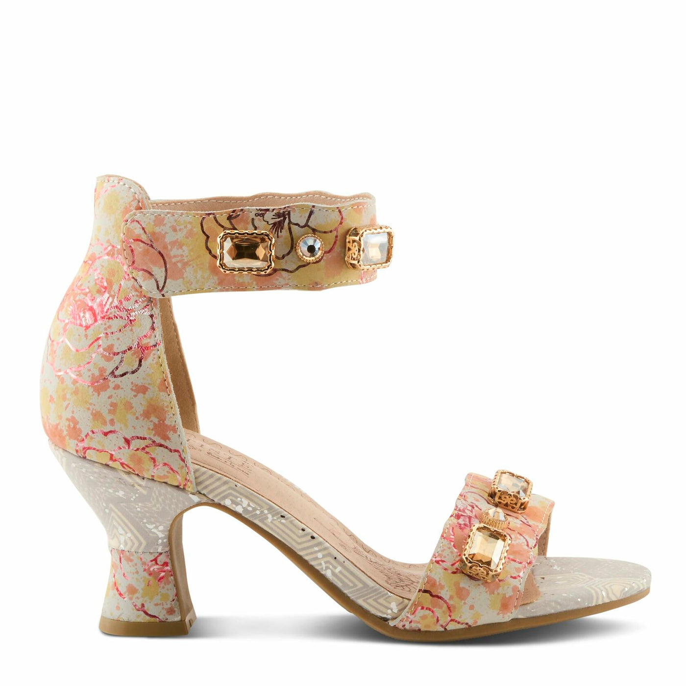 L'Artiste by Spring Step Women's Aquavelva Pump, Peach Multi, 9