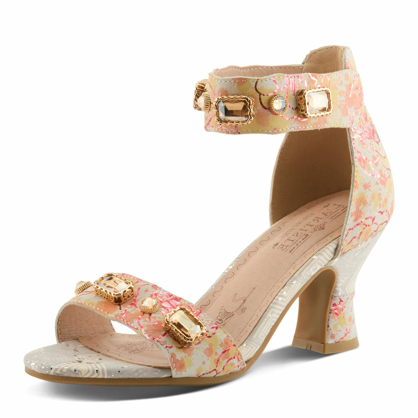 L'Artiste by Spring Step Women's Aquavelva Pump, Peach Multi, 8.5