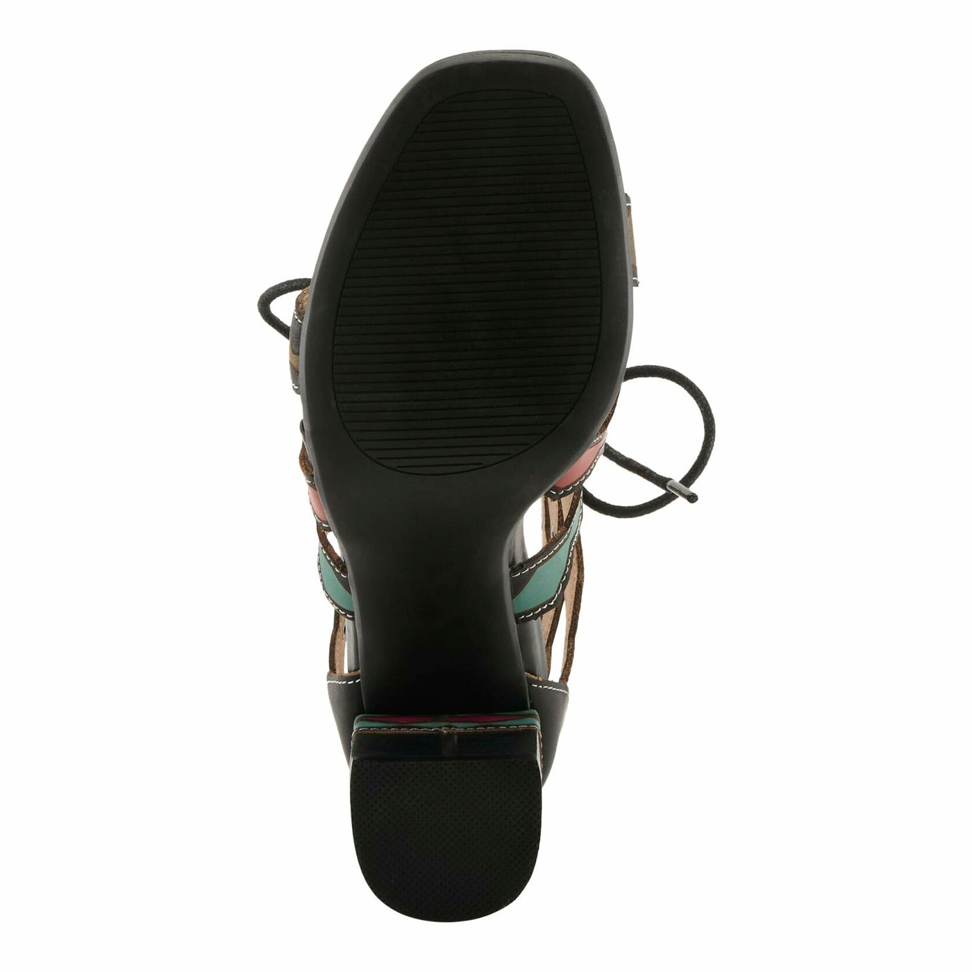 Spring Step L'Artiste Women's Artdeco High Heel Sandal Black Multi EU 35 / US 5