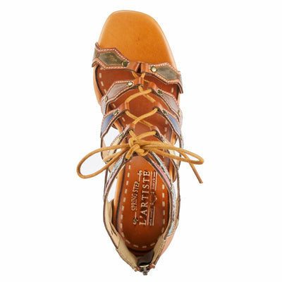 Spring Step L'Artiste Women's Artdeco High Heel Sandal Camel Multi EU 39 / US 8.5