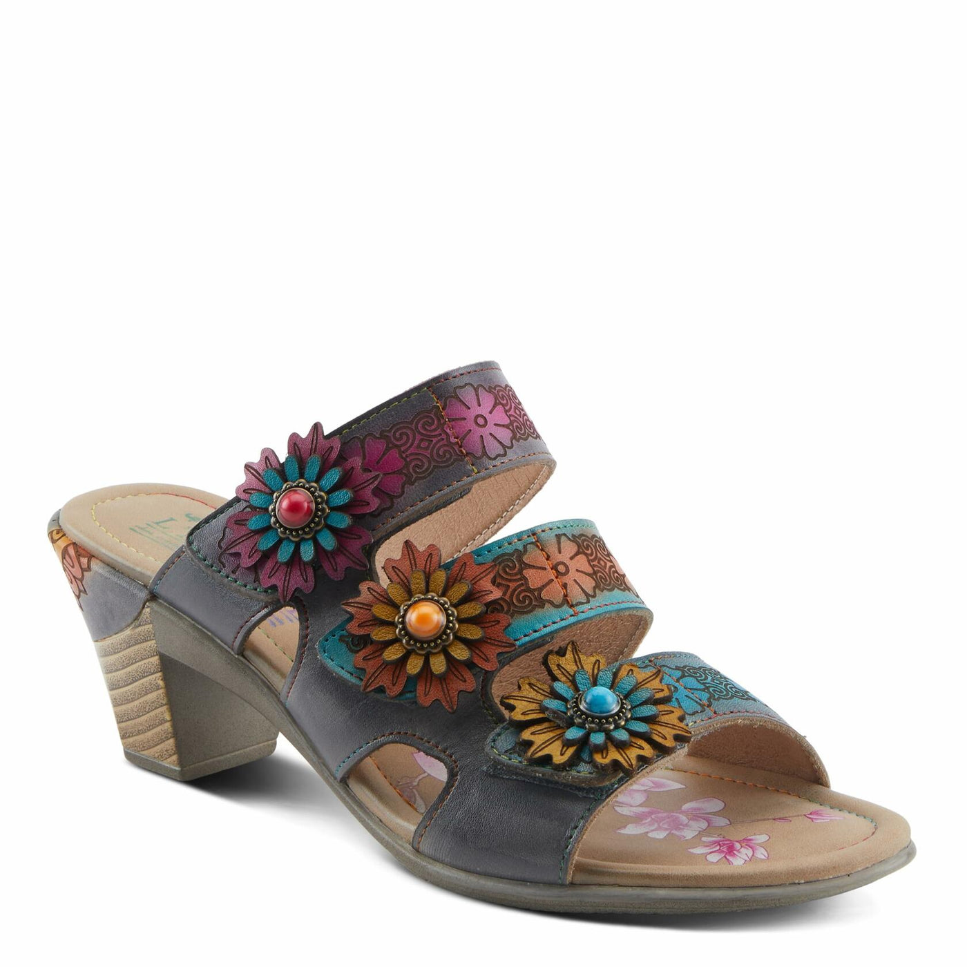 L'Artiste by Spring Step Women's Alexi Sandal, Grey Multi, 6.5-7