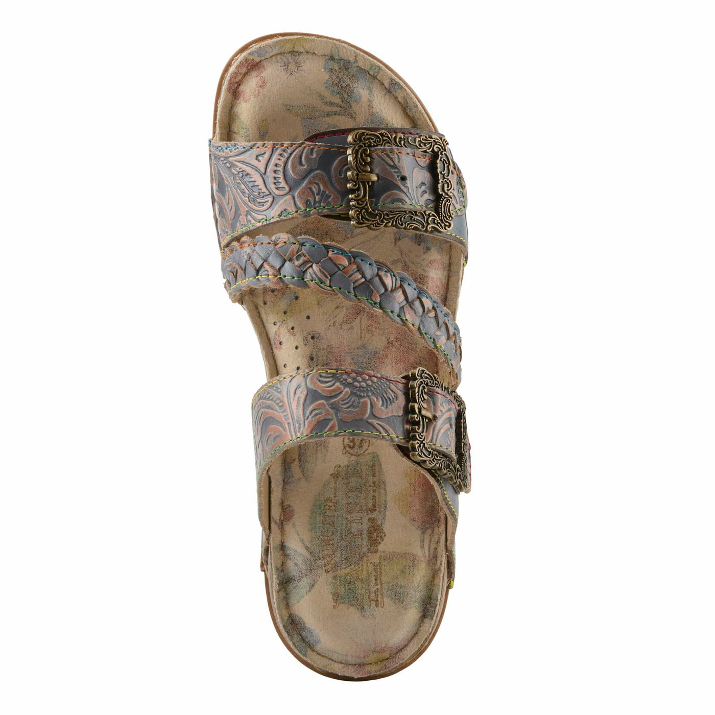 L'Artiste by Spring Step Women's Astra Sandal, Grey Multi, 9