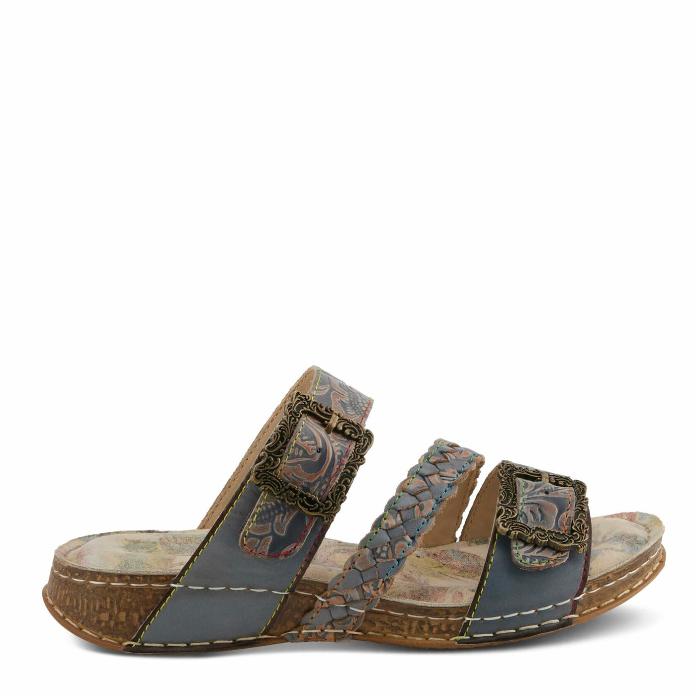 L'Artiste by Spring Step Women's Astra Sandal, Grey Multi, 9