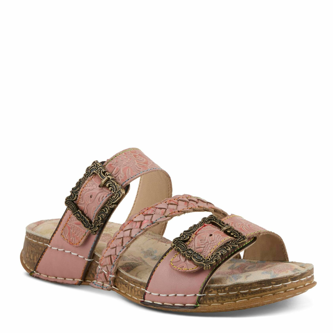 L'Artiste by Spring Step Women's Astra Sandal, Pink Multi, 9