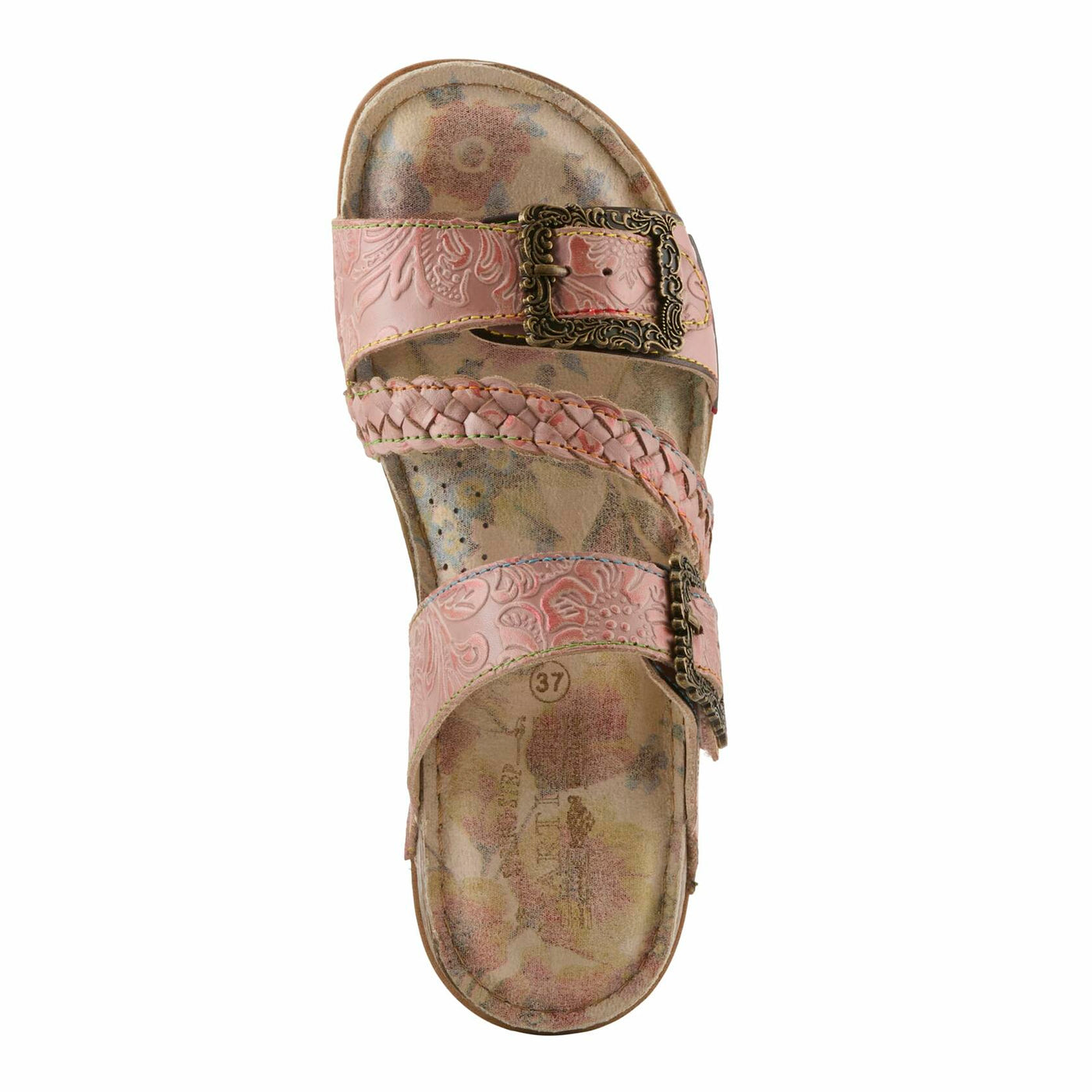 L'Artiste by Spring Step Women's Astra Sandal, Pink Multi, 9