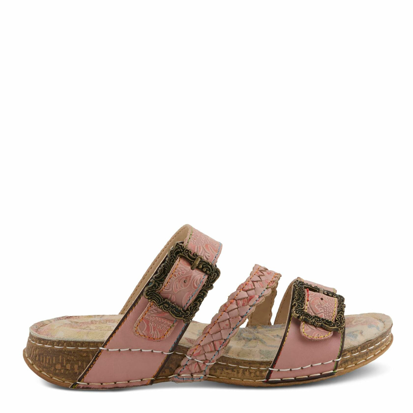 L'Artiste by Spring Step Women's Astra Sandal, Pink Multi, 9.5-10