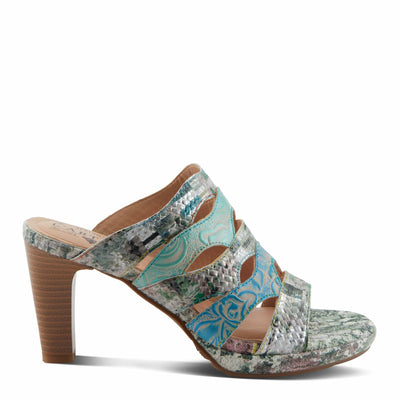 L'Artiste by Spring Step Women's Aurielle Sandal, Mint Multi, 8.5