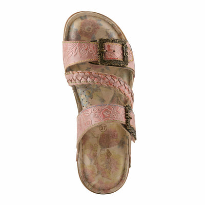 L'Artiste by Spring Step Women's Astra Sandal, Pink Multi, 9.5-10