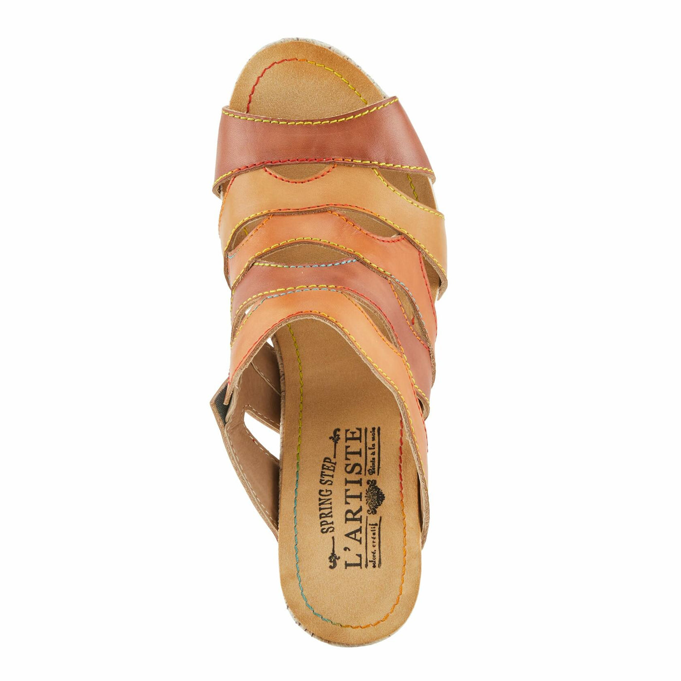L'Artiste by Spring Step Women's Pita Sandal, Tan Multi, 8.5