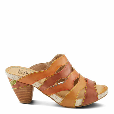 L'Artiste by Spring Step Women's Pita Sandal, Tan Multi, 8.5