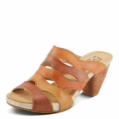 L'Artiste by Spring Step Women's Pita Sandal, Tan Multi, 9