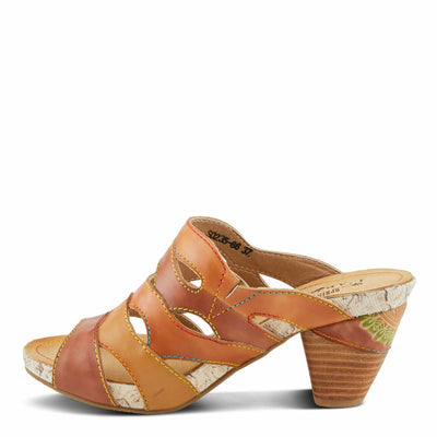 L'Artiste by Spring Step Women's Pita Sandal, Tan Multi, 5