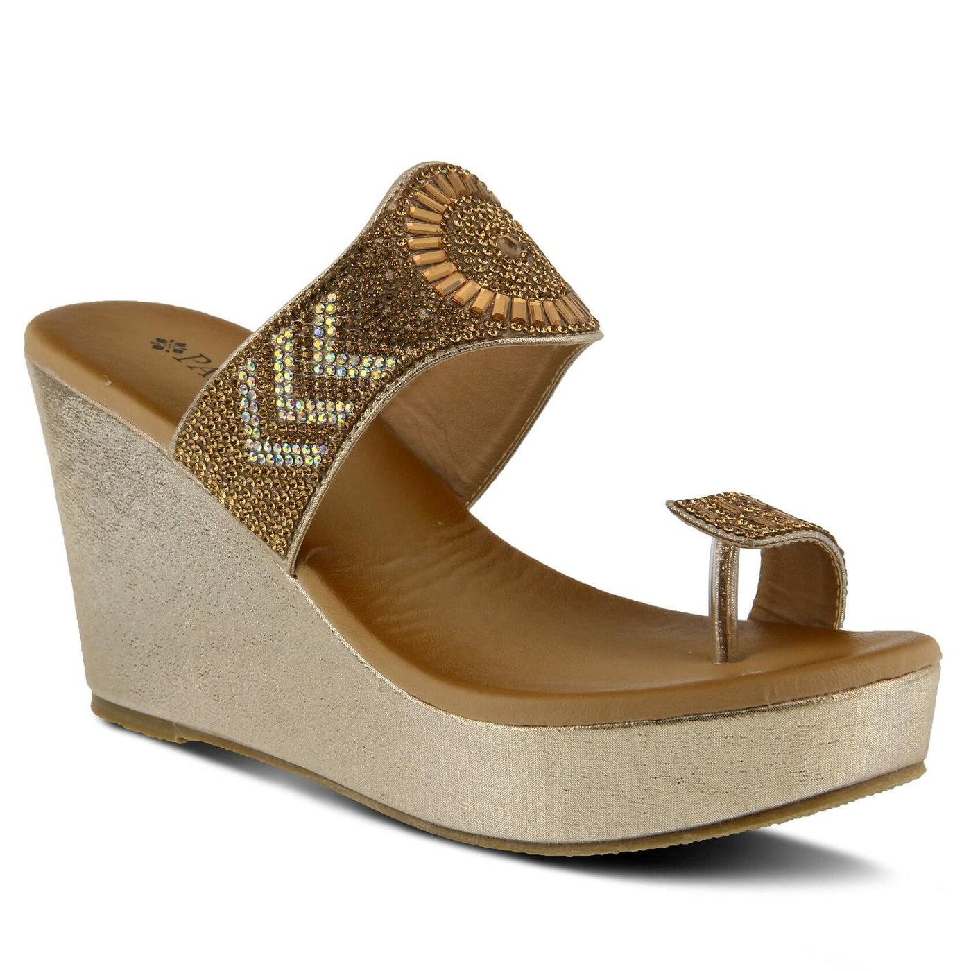 PATRIZIA Women's Heena Sandals Gold EU 40 / US 9