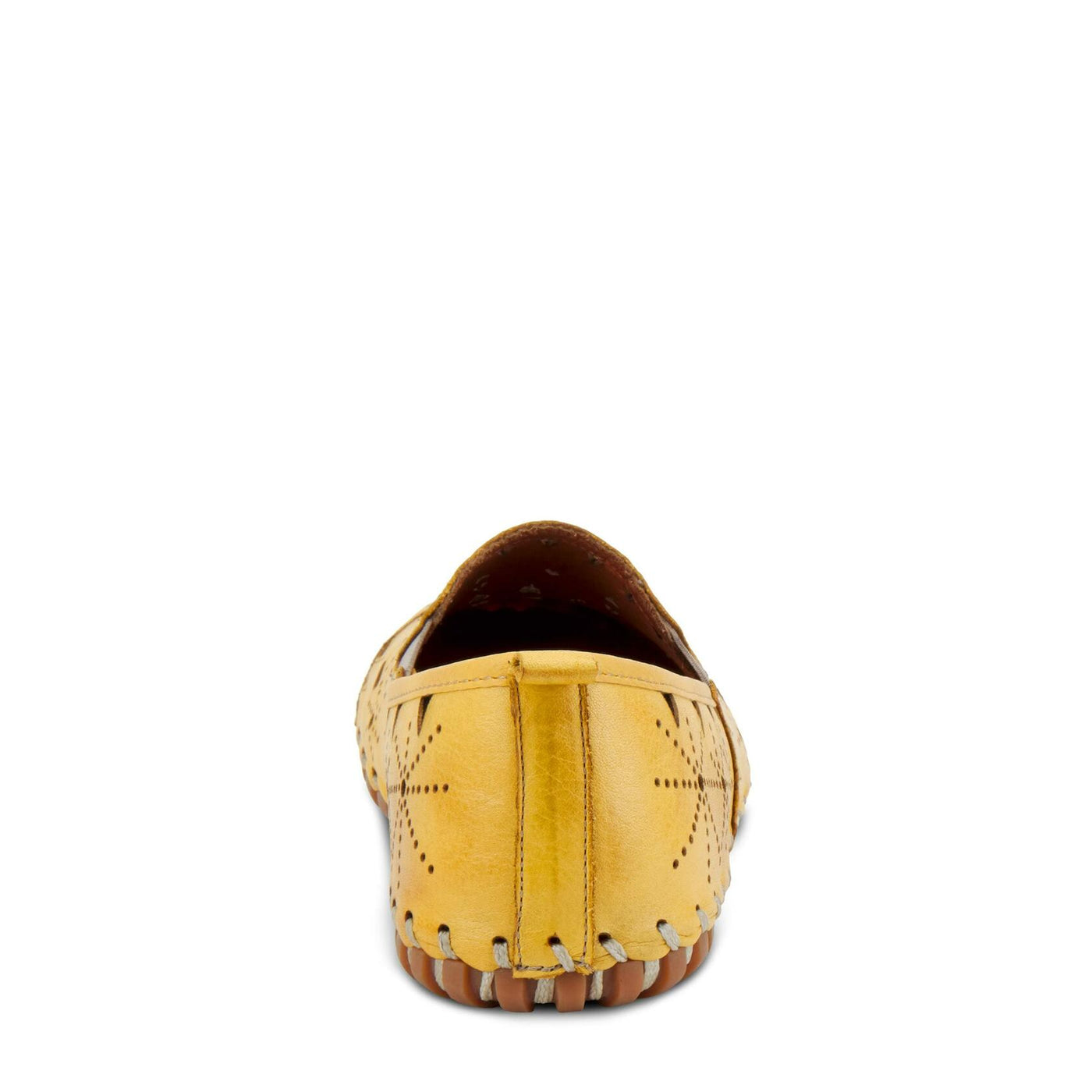 Spring Step Women's Leather Fusaro Loafer Shoe | Comfortable Slip-On Shoes with Rubber Outsole | Ladies Casual Walking Driving Loafers for Work | Yellow EU 36 / US 5.5-6