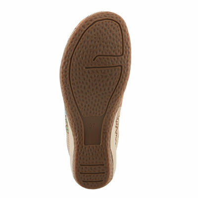 L'Artiste by Spring Step Women's Chienti Clog, Beige Multi, 5.5-6