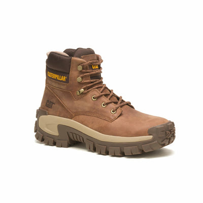 Cat Footwear Men's Invader Hi Steel Toe Construction Boot, MUSHROOM, 12 M