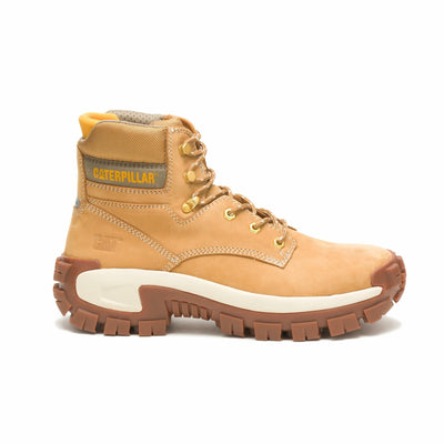 Caterpillar Invader Hi Steel Toe Work Boot Men Honey Reset
