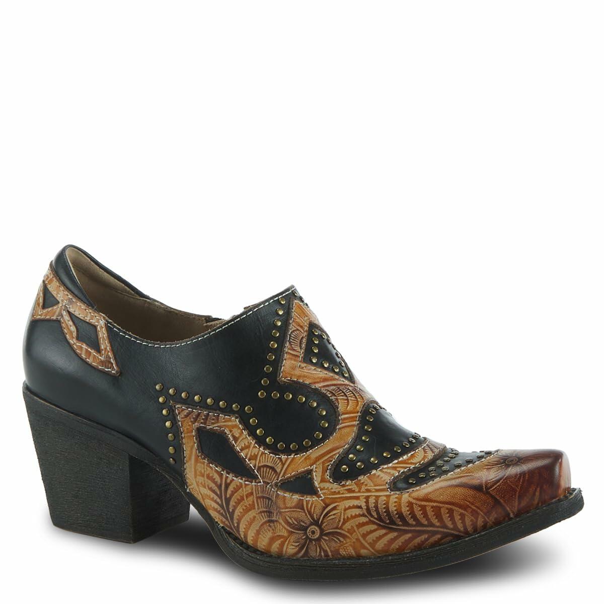 Spring Step L'Artiste Women's Zappa Leather Shootie Black Multi EU 42 / US 10.5-11