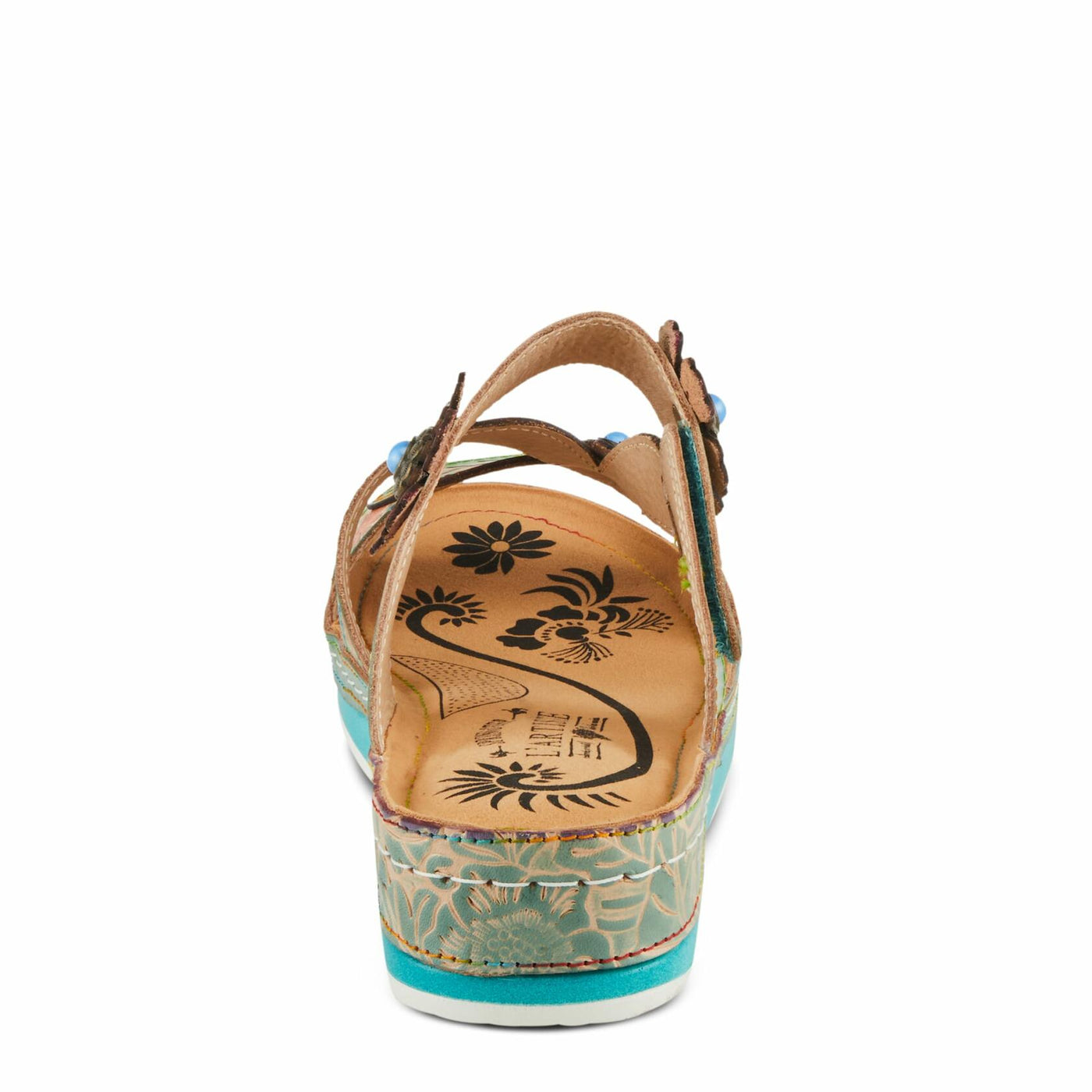 L'Artiste by Spring Step Women's Pillow-Soft Sandal, Mint Multi, 10.5-11