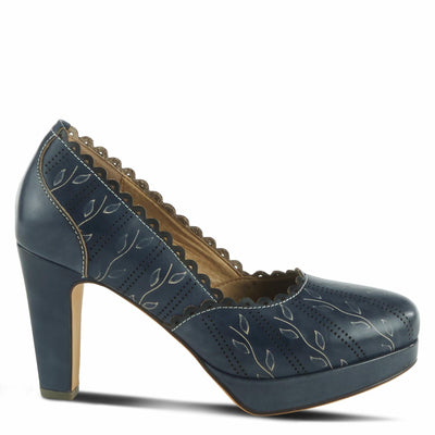 Spring Step L'Artiste Women's Zurisis Leather Heel Navy EU 38 / US 7.5-8