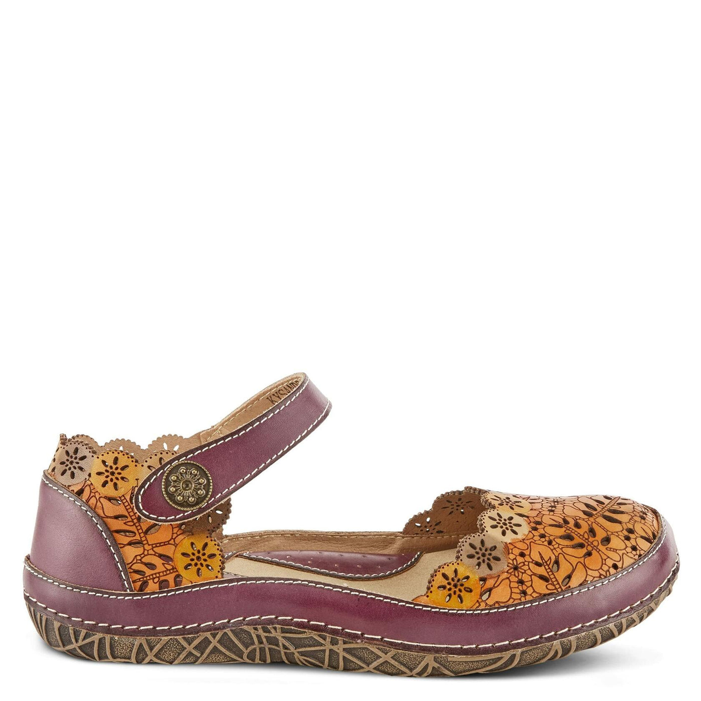 Spring Step L'Artiste Women's Kysandra-Fleur Mary-Jane Shoe Purple Multi EU 38 / US 7.5-8