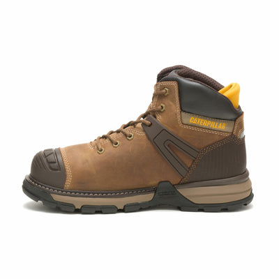Men's Caterpillar, Excavator Superlite Nano Toe Work Boot Dark Beige 8.5 M