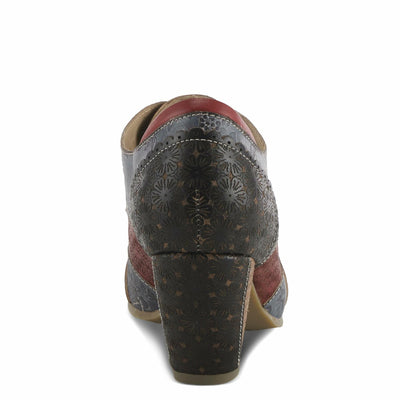 L'Artiste by Spring Step Women's Adelvice-Fleur Oxford Boot, Black Multi, 8.5