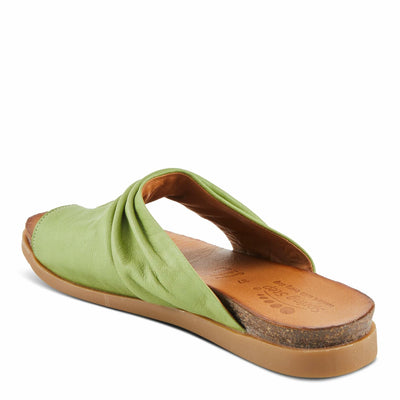 Spring Step Women's Bates Sandal, Green, 7.5-8