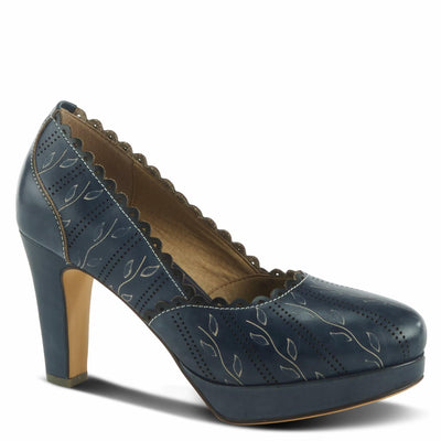 Spring Step L'Artiste Women's Zurisis Leather Heel Navy EU 35 / US 5